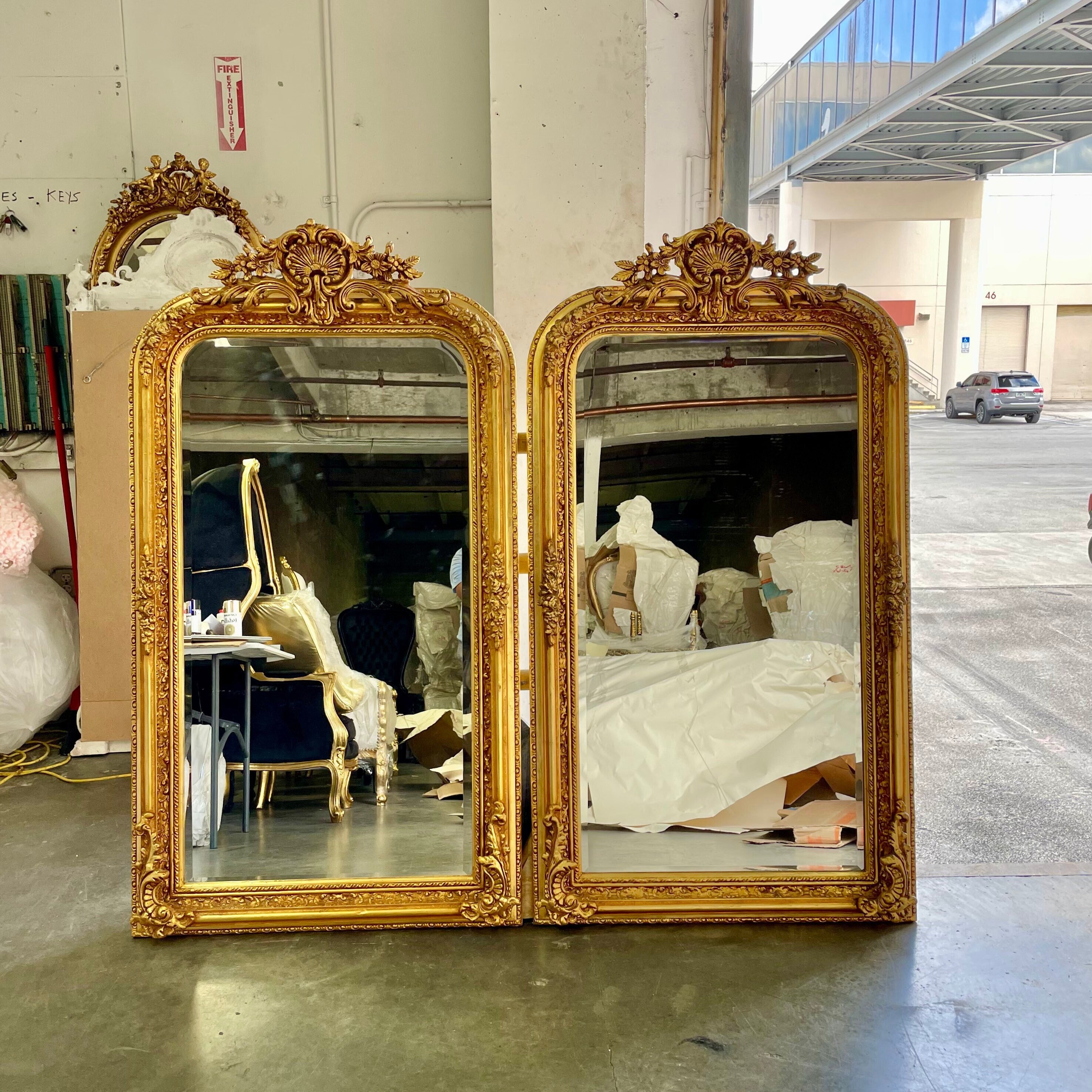 French Mirror *A Pair* French Baroque Mirror Rococo Mirror Antique