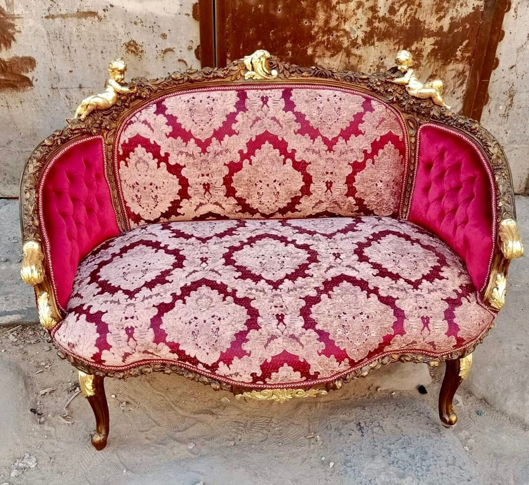 French Settee French Sofa Vintage Furniture Vintage Settee Antique