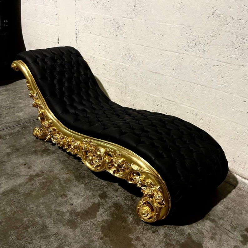 Rococo Chaise Lounge Vintage Settee French Furniture Vintage Etsy