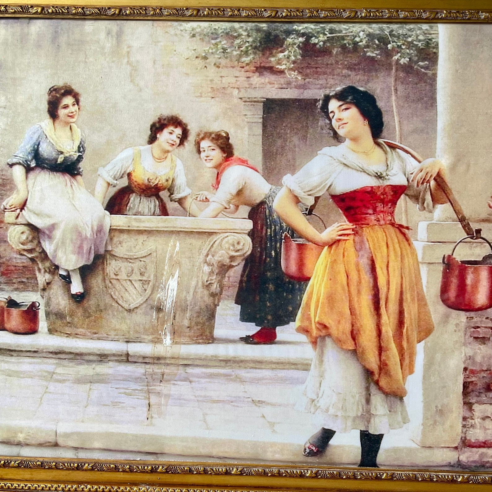 Impresión de pintura francesa impresión sobre tela de seda Etsy España