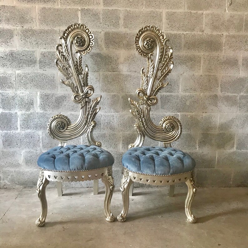 Italian Baroque Throne Chair High Back Reion 65 Image 0