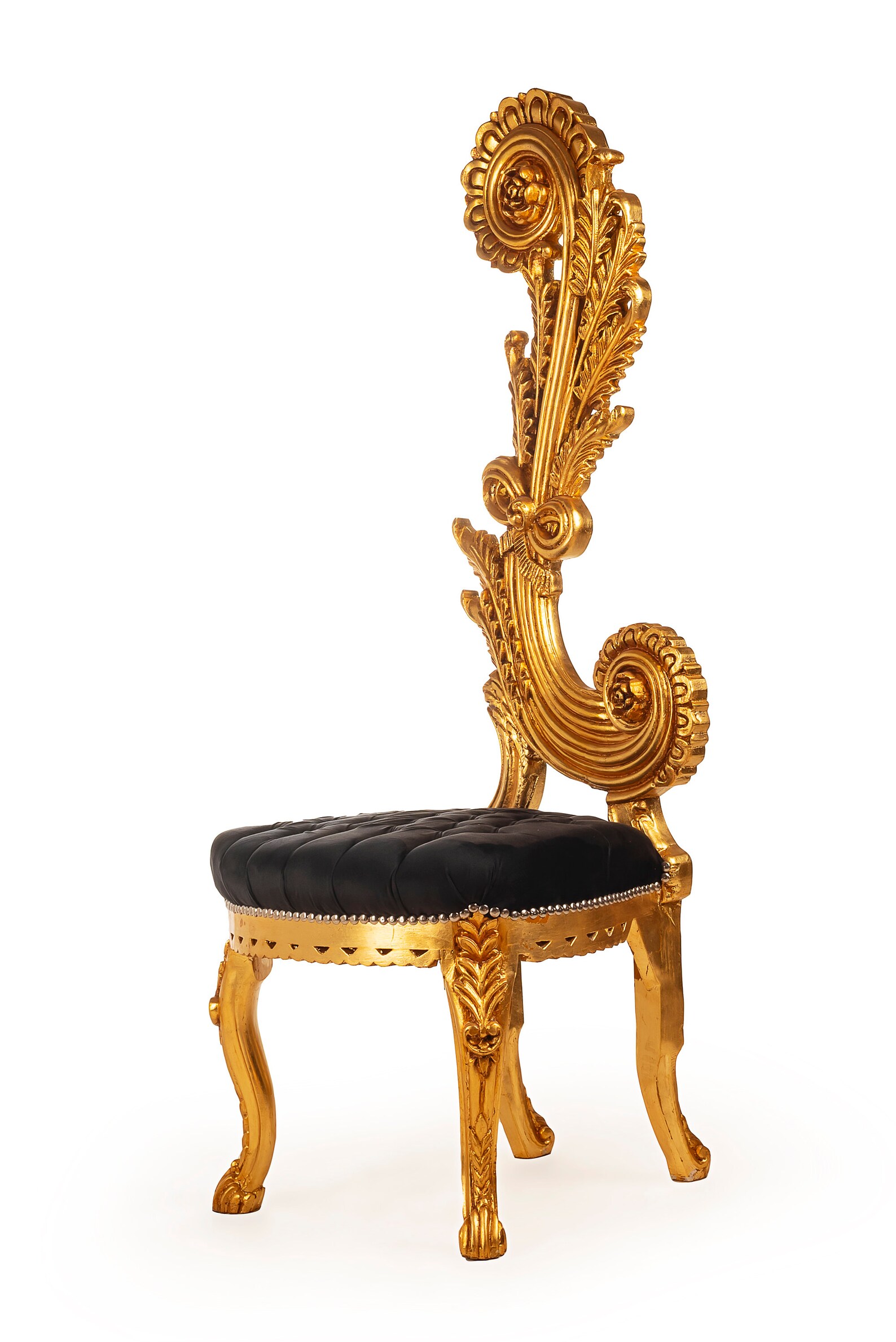 Italian Baroque Throne Chair High Back 65 Tall French Etsy