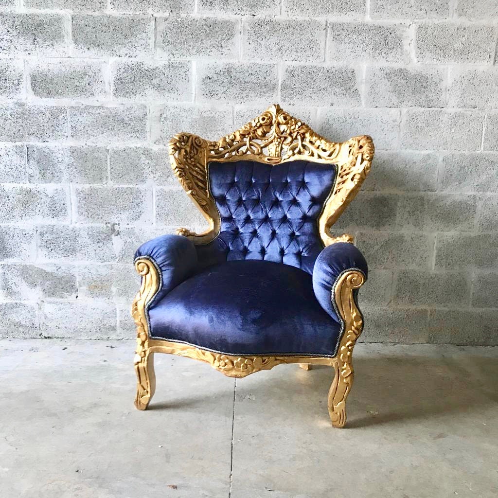 Vantage French Upholstered King Louis Chair for Sale in