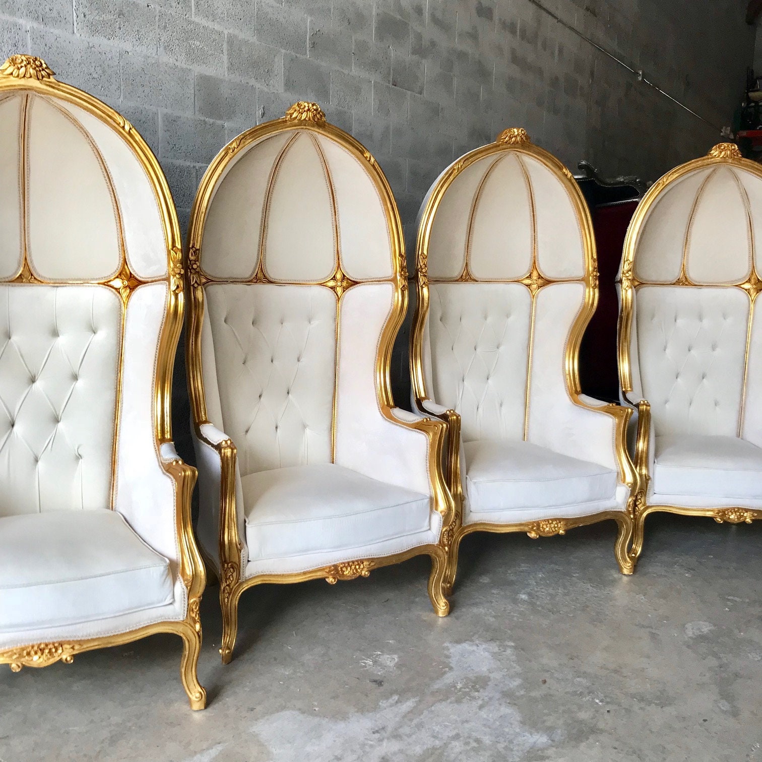 French Balloon Chair Throne Chair For All 4 Chairs High