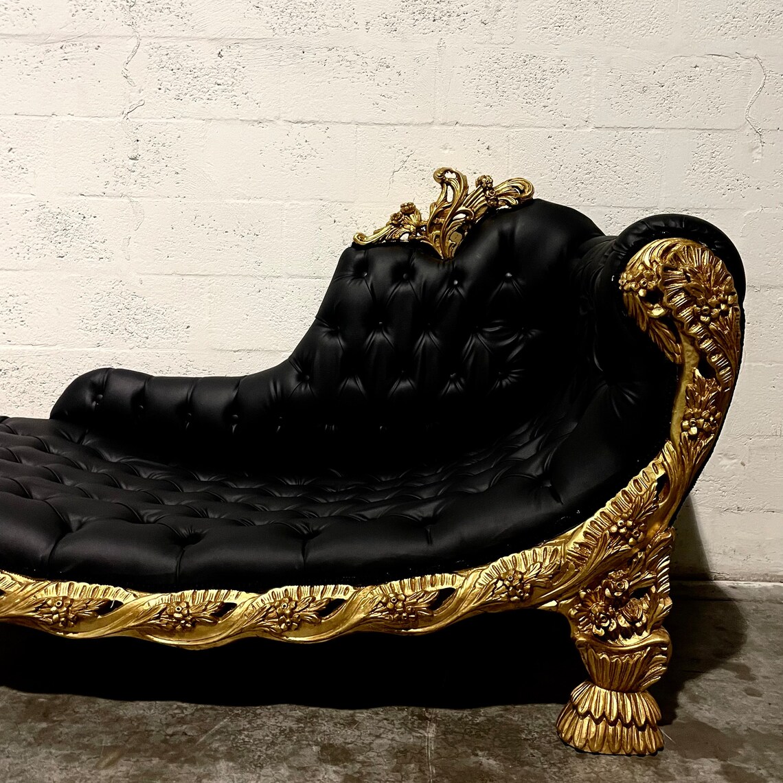 Rococo Chaise Lounge Vintage Settee French Furniture Vintage Etsy