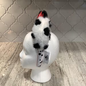 Authentic Disney Ears DELUXE Cruella De Vil Ears, Dalmatian Fur, Villain Headband Faux Leather Bow image 7