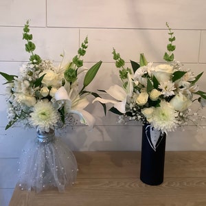 Silver and pearl skirted bride
