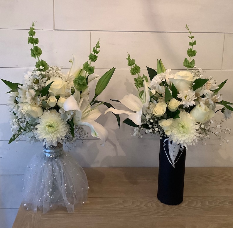 Silver and pearl skirted bride