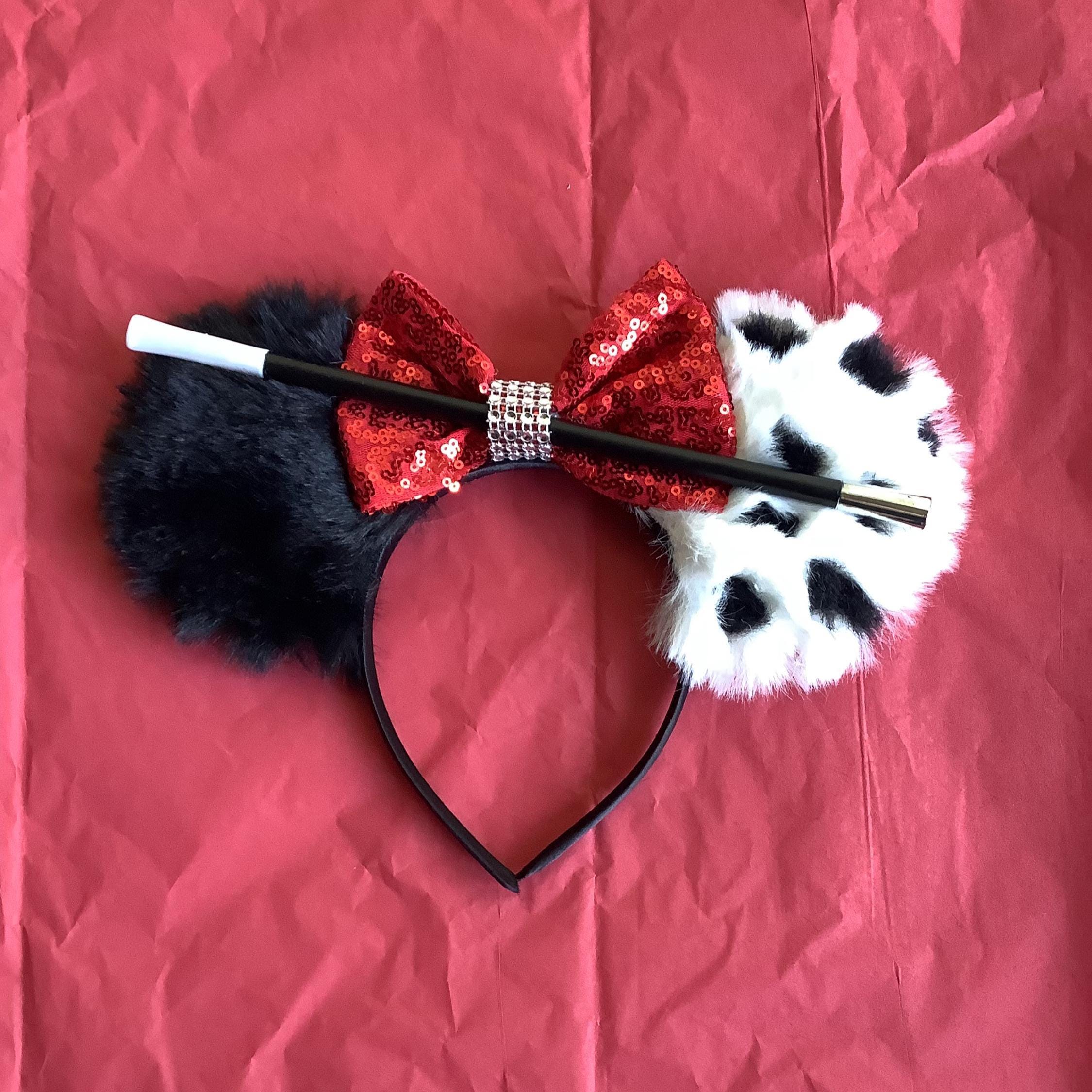 Disney Cruella De Vil Ear Headband New Maleficent Dragon and Cruella de Vil Ear Headbands at  main image 2