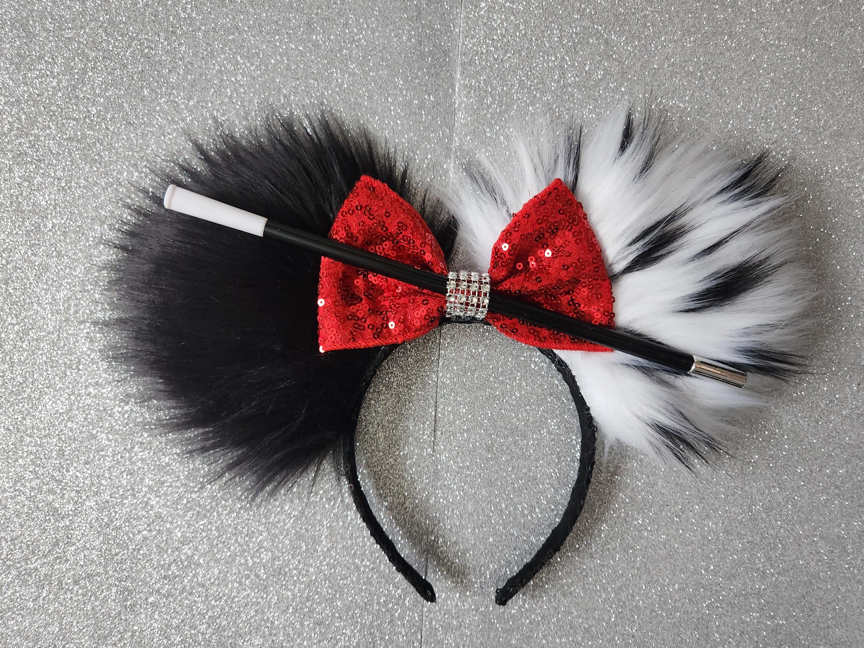 Disney Cruella De Vil Ear Headband New Maleficent Dragon and Cruella de Vil Ear Headbands at  main image 4