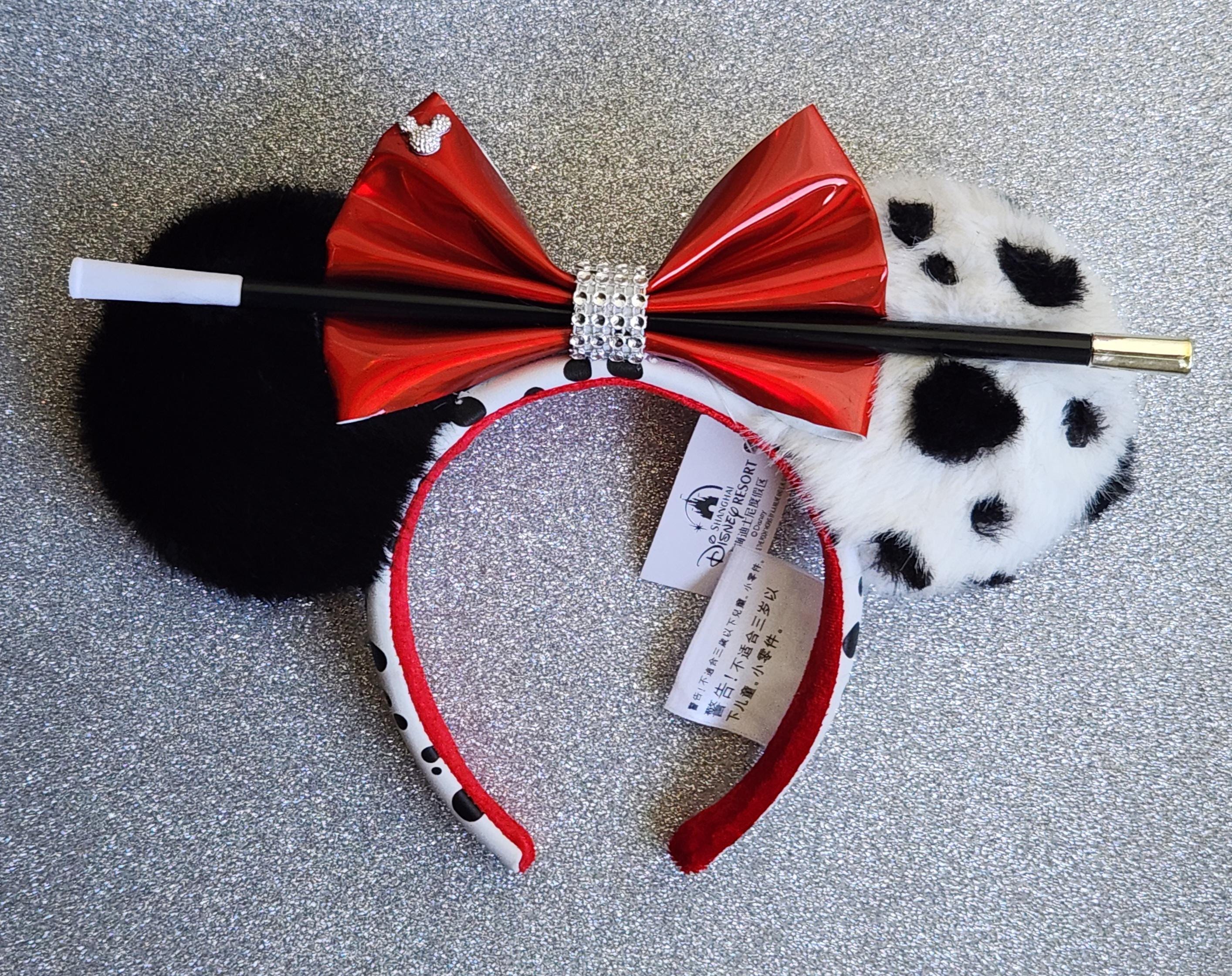 Authentic Disney Ears DELUXE Cruella De Vil Ears, Dalmatian 