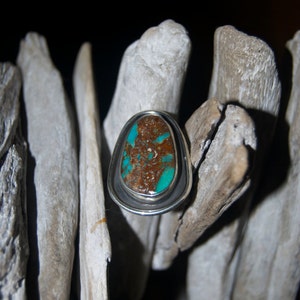 Navajo turquoise sterling zilveren ring - maat 8,5