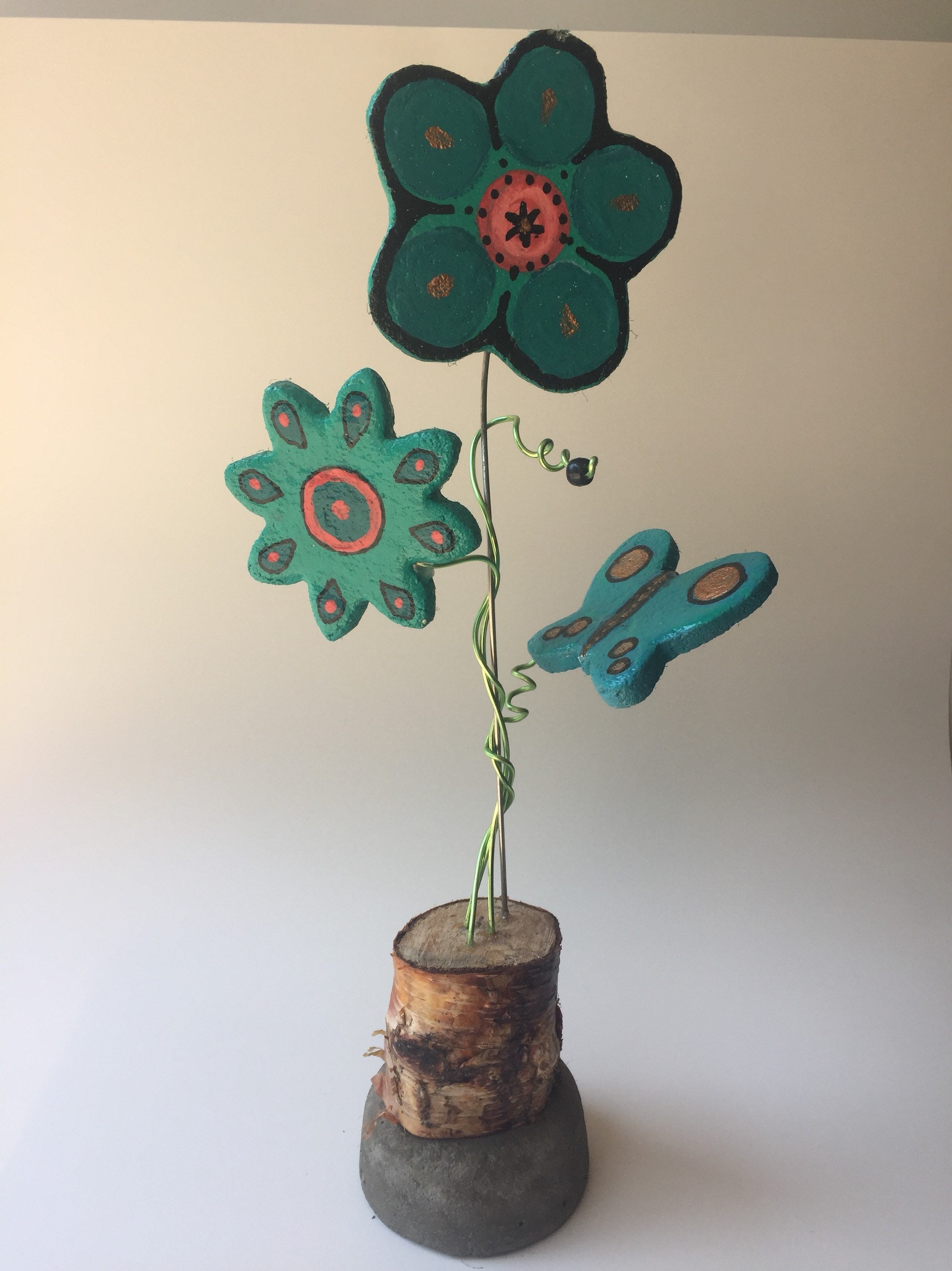 Idea de regalo flor de jardín arte del jardín arte del | Etsy