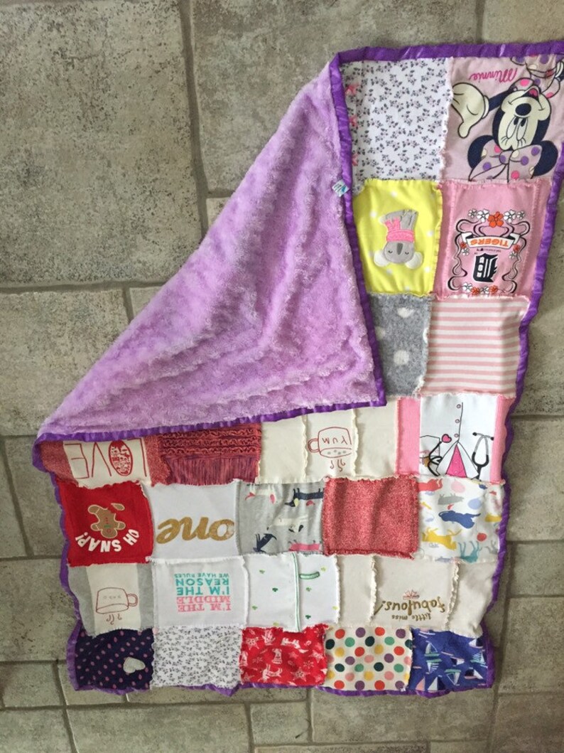 Baby Quilt Keepsake Quilt Baby Clothes Memory Quilt Baby Etsy