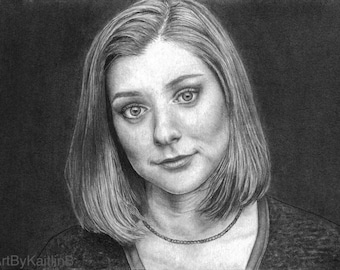 LIMITED*** ORIGINAL drawing of Alyson Hannigan