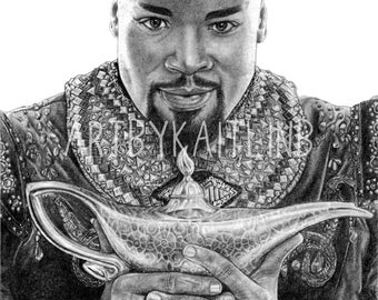 PRINT: MJS Broadway Genie drawing