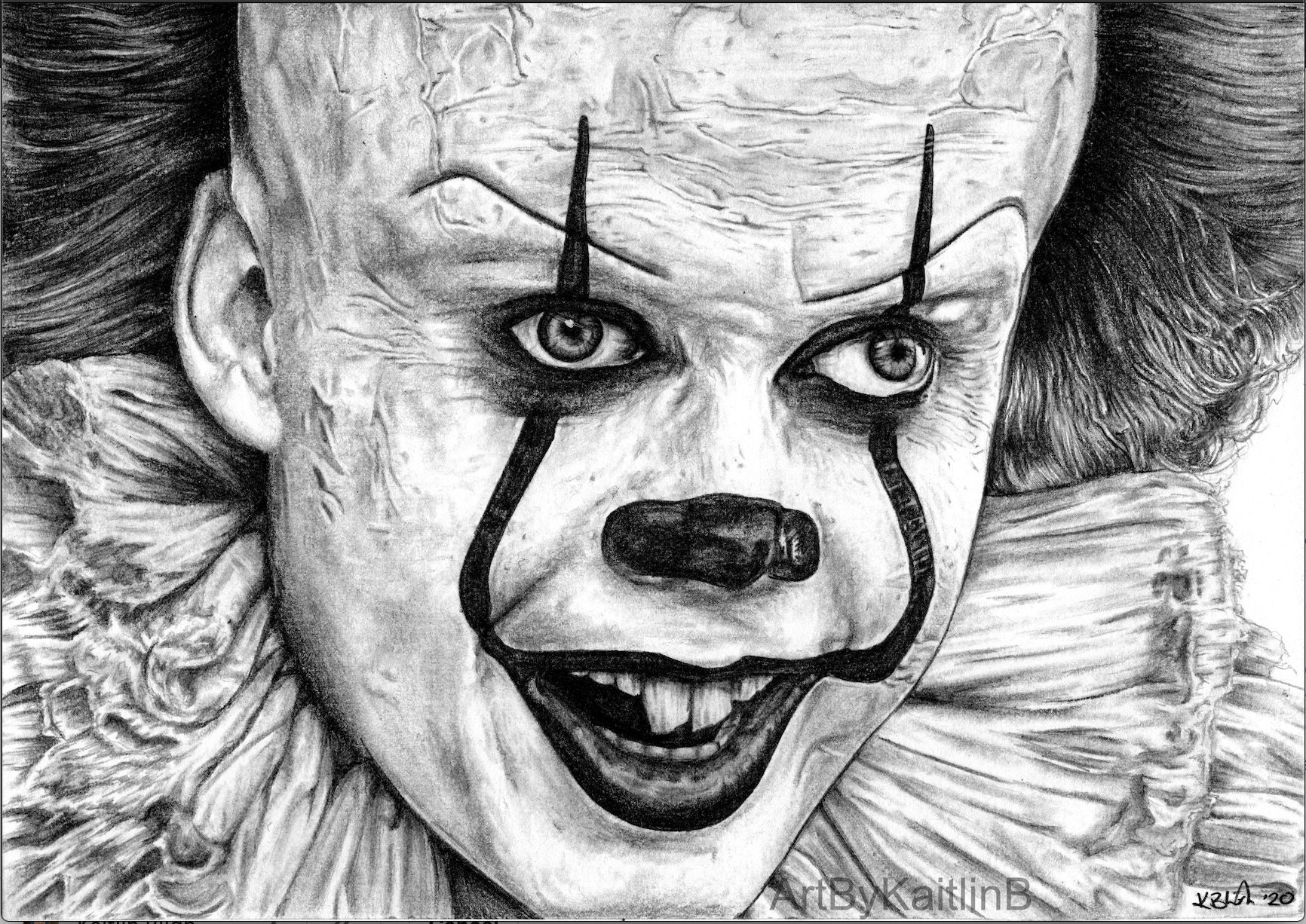 PRINT: IT Pennywise Drawing 