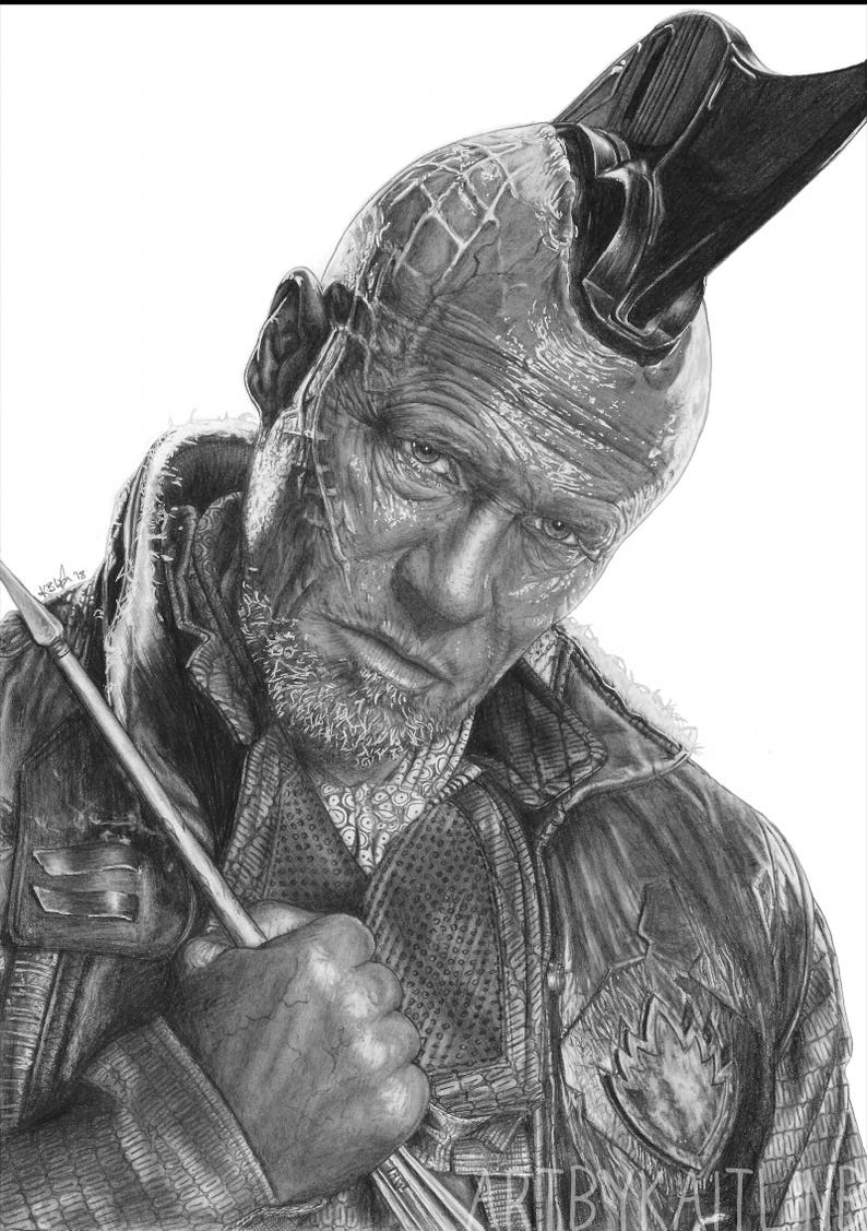 PRINT: Michael Rooker Yondu Drawing image 1