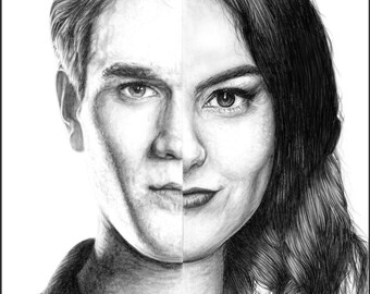 PRINT: Riverdale Archie // Veronica Drawing