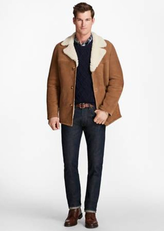 sheepskin mantel herren