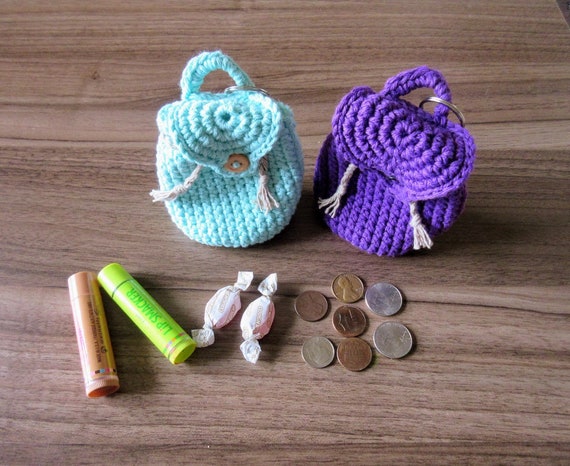 mini backpack crochet