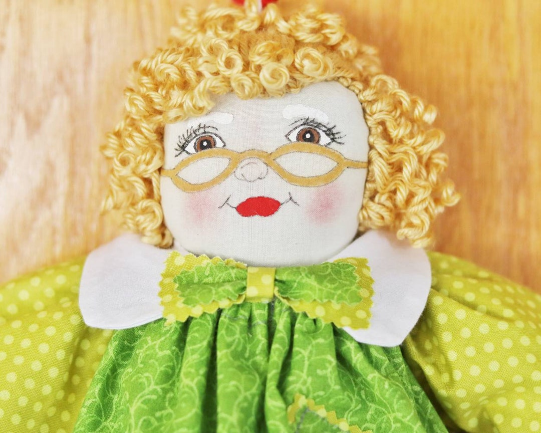 Doll Bag Holder, Grocery Bag Dispenser, Kitchen Organizer Doll, Recycle