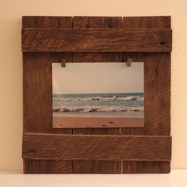 Pallet Wood Picture Frame Etsy