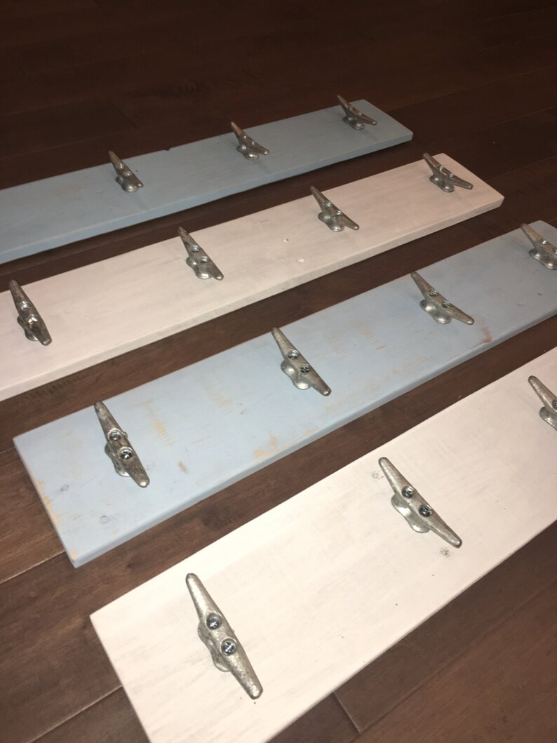 Nautical Boat Cleat Rack Coastal Wall Hook Rack Dock Clear Etsy