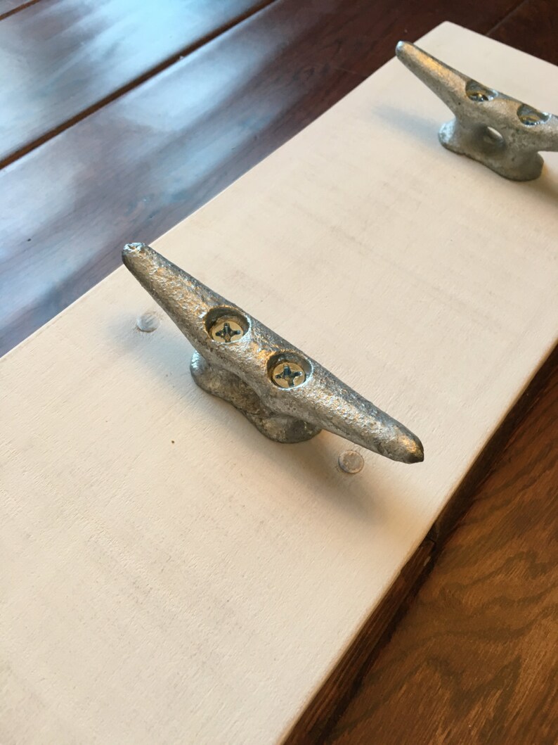 Nautical Boat Cleat Rack Coastal Wall Hook Rack Dock Clear Etsy