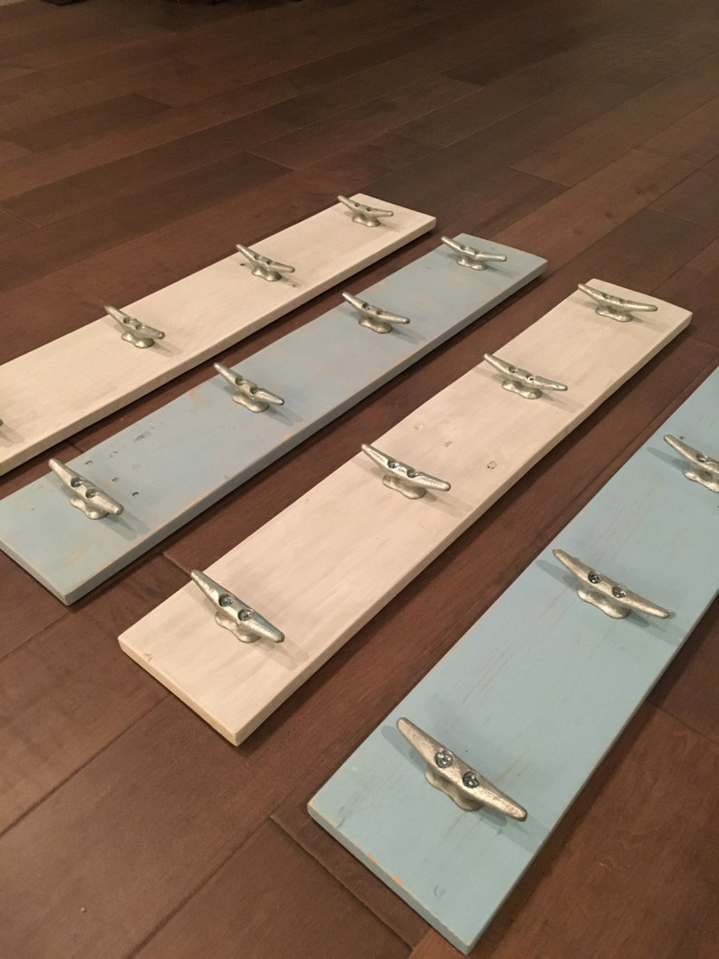Nautical Boat Cleat Rack Coastal Wall Hook Rack Dock Clear Etsy