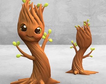 Treant Baby Unpainted 3D Printed Miniature