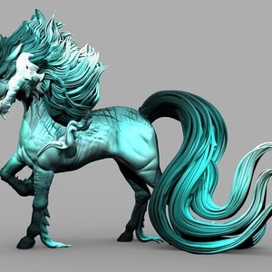 Kirin Unpainted 3D Printed Resin Figure
