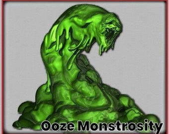 Ooze Monstrosity Unpainted 3D Printed Resin Figure