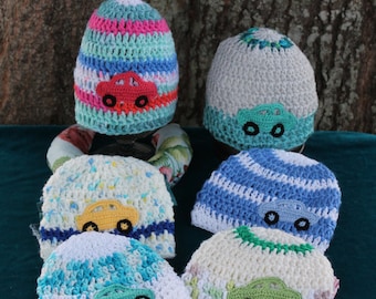 Donation idea. BULK SALE 6 Baby Boy,Girl Newborn Beanie | Fit 0-1 moth babies | Baby hat | car hats | Baby nursery gift