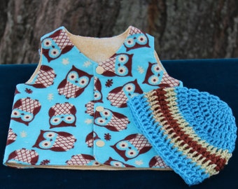 Nicu Preemie Reversible Shirt and Hat NICU hospital gown Nicu premie Neutral colors Premie Clothes Nicu donation Ready to ship