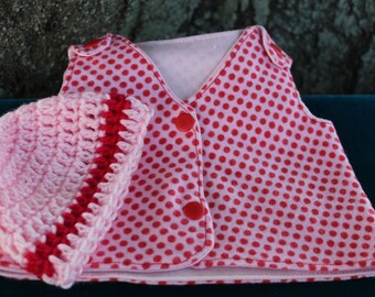 Micro premie Reversible NICU IV-Shirt and Hat.NICU hospital gown.Nicu micro preemie clothes.Micro Premie Girl Clothes.