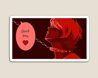 "Kragenhafter ""Good Boy"" Kinky Vinyl-Aufkleber."