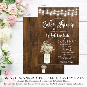 Baby Shower Invitation Template, Boy Baby Shower Invitations, Baby Shower Invites Neutral  Cheap Baby Shower Invitations