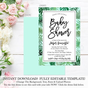 Baby Shower Invitation Template, Boy Baby Shower Invitations, Baby Shower Invites Neutral  Cheap Baby Shower Invitations