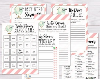 Baby Shower Game Suite, Baby Shower Game Package, Baby Shower Game Bundle, Game Set, Shower Game Kit, Bingo, Emoji Pictionary, Whats in Your