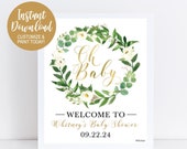 DIY Baby Shower Sign, Baby Shower Decorations Girl, Baby Shower Decorations Boy, Baby Shower Sign Printable, Baby Shower Signage, JPEG PDF
