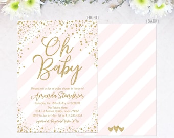 Invito per baby shower ragazza stampabile, Invito per baby shower, Invito per baby shower stampabile, Invito per baby shower ragazza