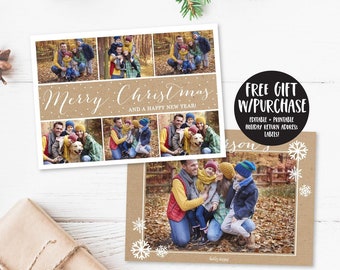 Christmas Card Photo, Custom Photo Card, Digital Christmas Card, Christmas Card Template, Personalized Christmas Card, Family Christmas Card