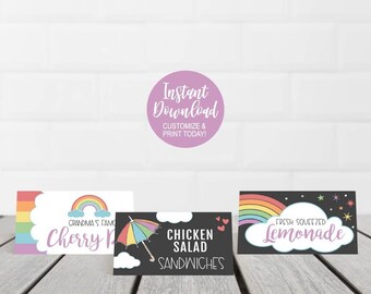 Printable food label | Etsy