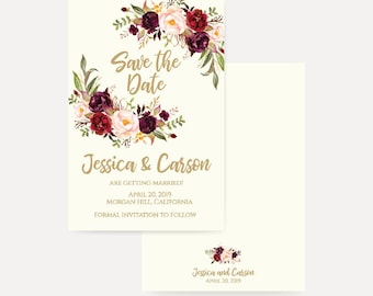 save the date design etsy