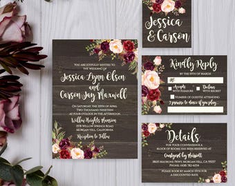 downloadable wedding invitation etsy