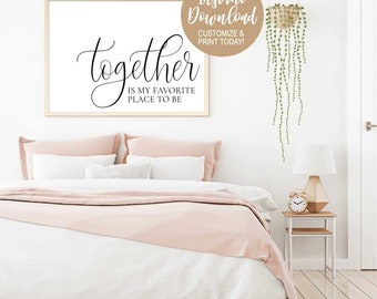 His Hers Bicycle Prints Above Bed Art For Couples Bedroom Etsy
