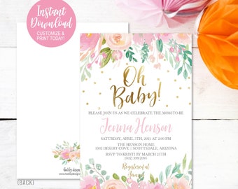 Baby Shower Evite Etsy