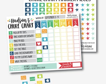 chore chart for kids etsy chore carts