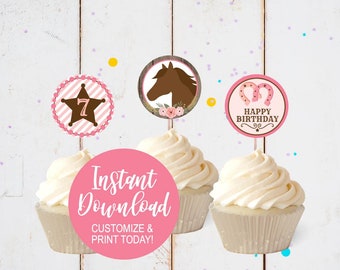 12 Alicia en el país de las maravillas pie comer me Cupcakes Toppers fiesta de gallina - boda